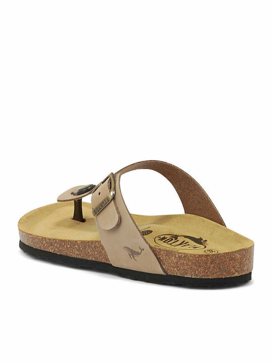 Bolero Leather Women's Flat Sandals Anatomic Taupe