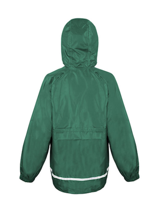 Result Jachetă casual pentru copii Scurt cu căptușeală Verde Microfleece Lined