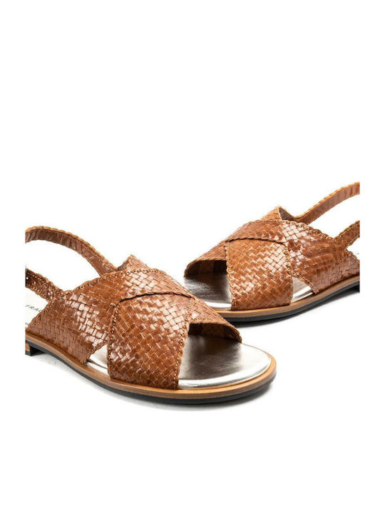 8677 Sandale Casual Damă De Piele Tabac
