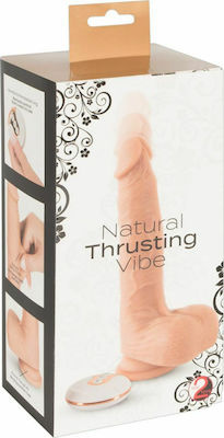 You2Toys Natural Thrusting Vibe Realistic Vibrator with Remote Control 21cm 05974570000 Flesh