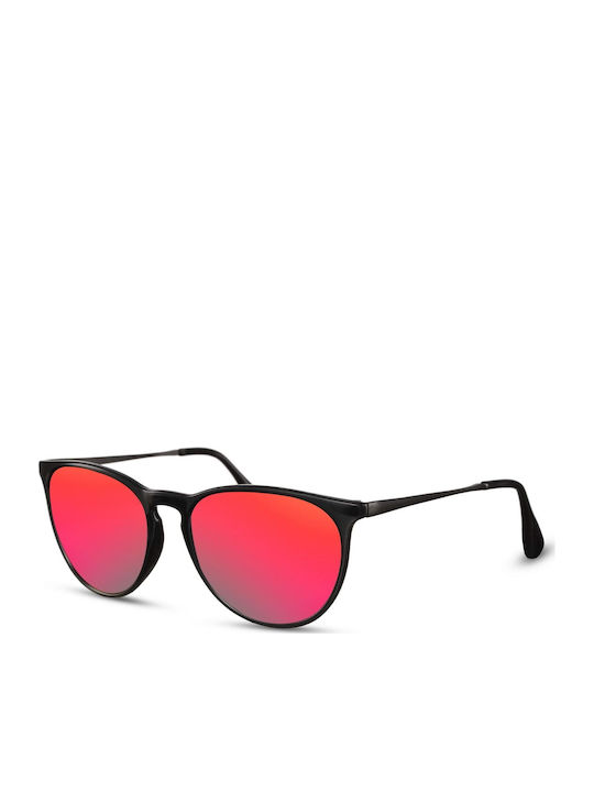 Solo-Solis Sonnenbrillen mit Schwarz Rahmen und Rot Linse NDL2458
