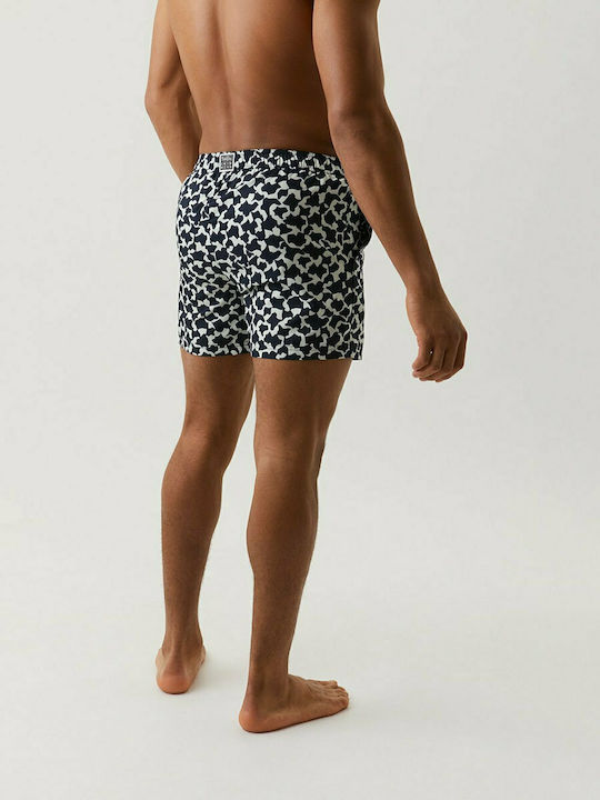 Björn Borg Staffan Men's Swimwear Shorts Navy Blue with Patterns