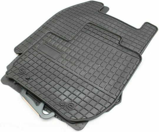Frogum Set of Front and Rear Mats 4pcs for Honda Jazz 2015 Black