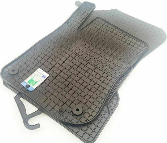 Petex Set of Front and Rear Mats 4pcs for Peugeot 208 2012-2019 Black