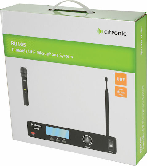 Citronic RU105-H Σετ Ασύρματο Δυναμικό Μικρόφωνο Χειρός για Φωνητικά