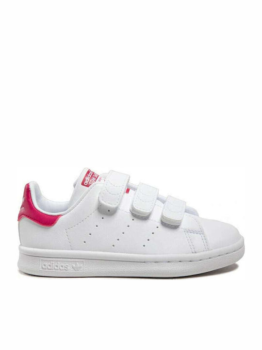 Stan Smith STAN SMITH CF C Детски маратонки Low Облачно Бяло / Смело Розово