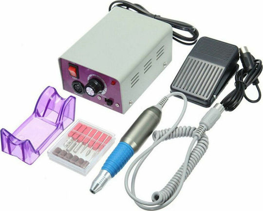 Lina MM-25000 Nail Drill Power 12W Gray with Pedal with 30000 Rotations per Minute