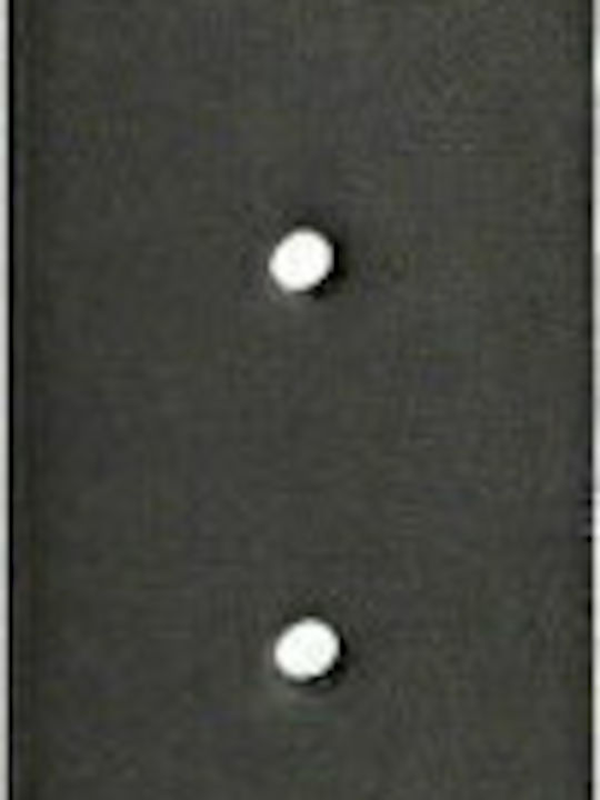 Main Street Men's Belt from Artificial Leather Black