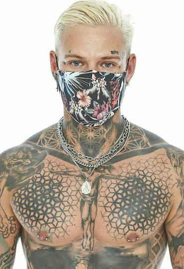 Religion Unisex Face Mask Μάσκα Προστασίας Υφασμάτινη Jungle Floral Print 97EMS01 1τμχ