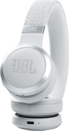 JBL Live 460NC Wireless Wired On Ear Headphones With 50 Hours Playing Time And Quick Charge White