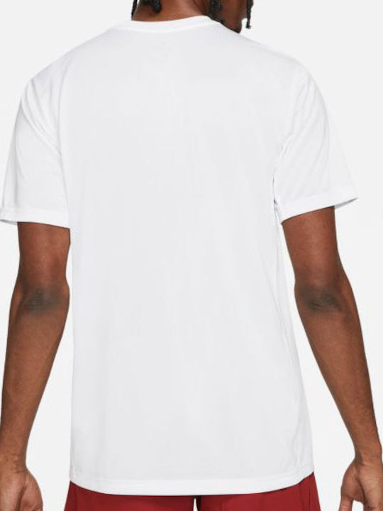 Nike Graphic Men's Athletic T-shirt Short Sleeve Dri-Fit White