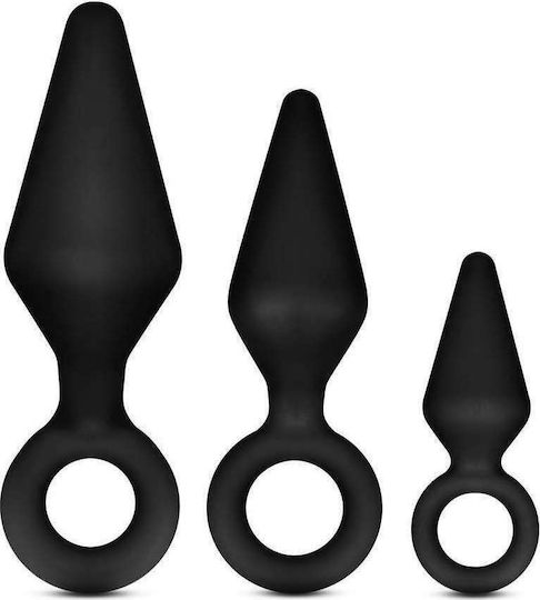 Blush Luxe Night Rimmer Anal Kit Πρωκτικές Σφήνες Σετ Black 3τμχ