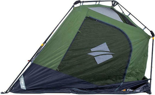 OZtrail Fast Frame 4 Automatic Camping Tent Cabin Green with Double Cloth 3 Seasons for 4 People 240x220x195cm