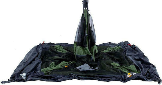OZtrail Fast Frame 4 Automatic Camping Tent Cabin Green with Double Cloth 3 Seasons for 4 People 240x220x195cm