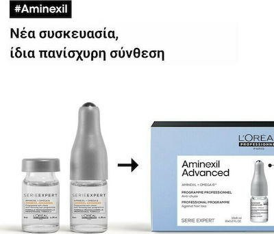 L'Oreal Professionnel Serie Expert Aminexil Advanced Αμπούλες Μαλλιών Αναδόμησης 10x6ml