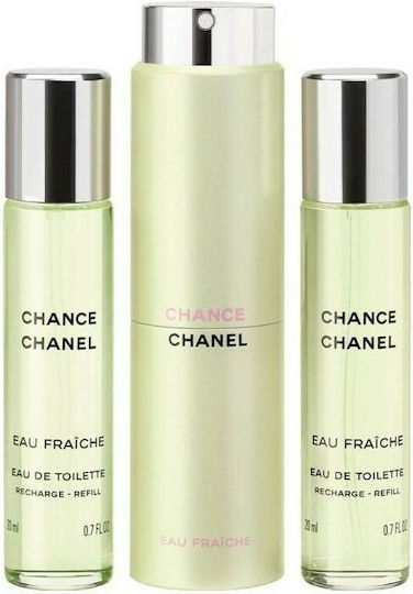 Chanel Eau Fraiche Damen Set mit Eau de Toilette 3Stück