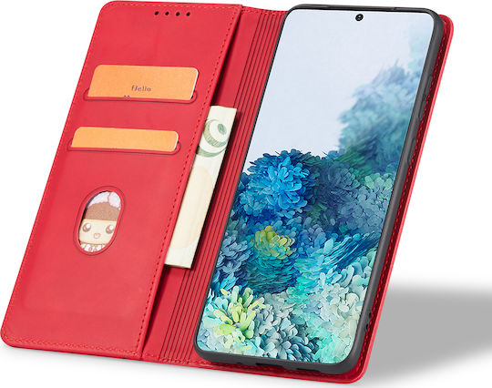 Bodycell PU Leather Book Δερματίνης Κόκκινο (Galaxy S20)
