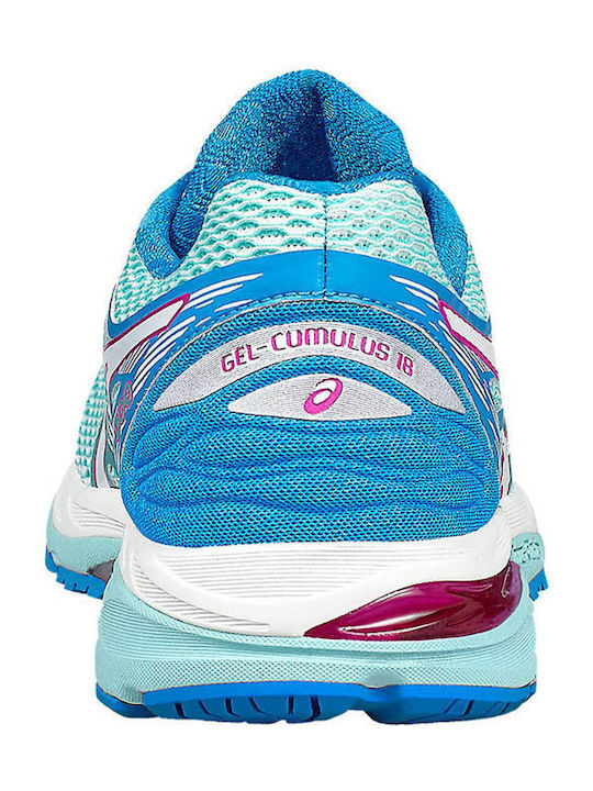 Gel-Cumulus 18 2A Γυναικεία Αθλητικά Παπούτσια Running Aqua Splash / White