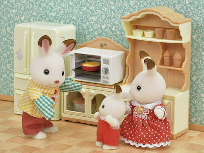 Epoch Toys Miniature Toy Microwave Cabinet Sylvanian Families for 3+ Years