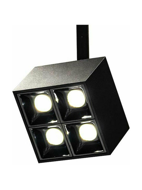 Zambelis Lights Lustră LED cu Alb Cald Lumină Negru