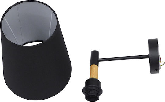 GloboStar Lydford Classic Wall Lamp with E27 Black 28x36cm