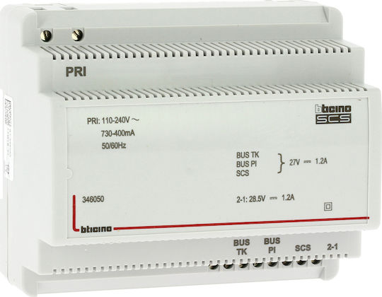 Legrand Bticino Home Power Supply 2 Καλωδίων 6 Στοιχείων