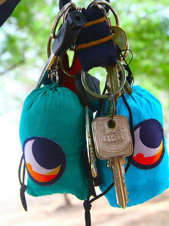 Ticket To The Moon Eco Bag Υφασμάτινη Τσάντα για Ψώνια σε Τιρκουάζ χρώμα Ticket To The Moon Eco Bag Υφασμάτινη Τσάντα για Ψώνια σε Τιρκουάζ χρώμα