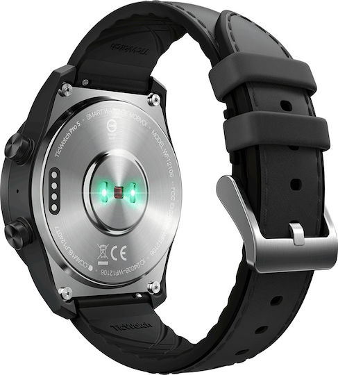 Ticwatch Pro S 45mm Αδιάβροχο Smartwatch με Παλμογράφο (Μαύρο)