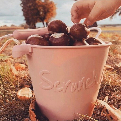 Scrunch Κουβαδάκι Παραλίας από Σιλικόνη σε Καφέ Χρώμα