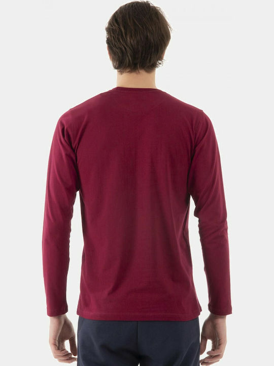 Magnetic North Herren Langarmshirt Burgundisch