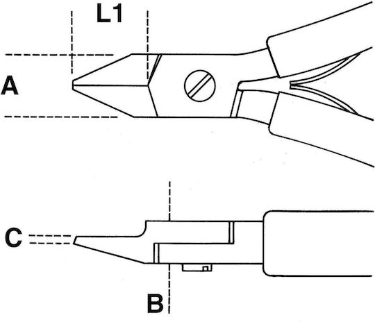 Beta 1186BM Side Cutter Electrician Length 130mm