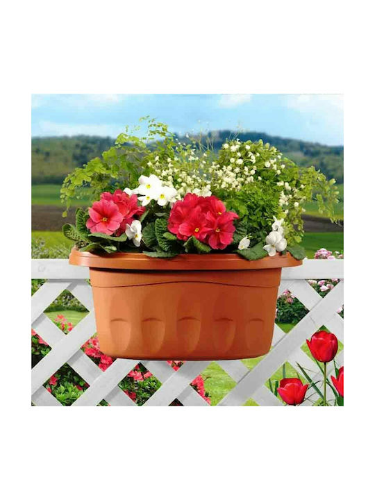 BAMA ITALY Jartiera dublă reglabilă dublă reglabilă pe balustradă din plastic cu scurgere Extensibil 3-13cm Ceramic