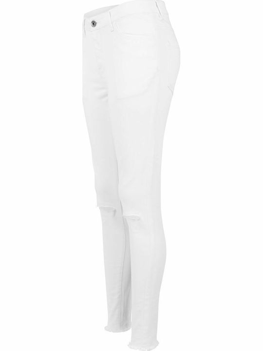 Damen Stoff Hose Weiß