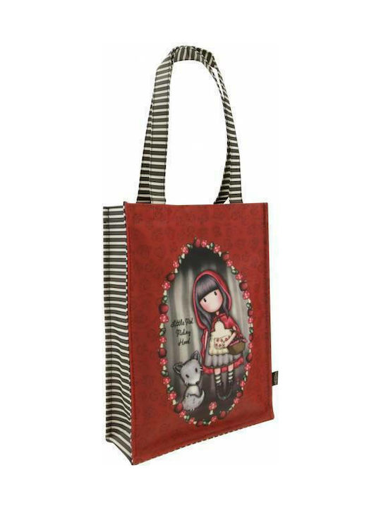 Santoro Little Red Riding Hood Fabric Shopping Bag Red