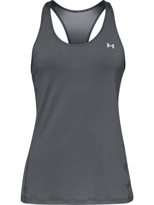 HeatGear Racer Women's Summer Sleeveless Gray Blouse