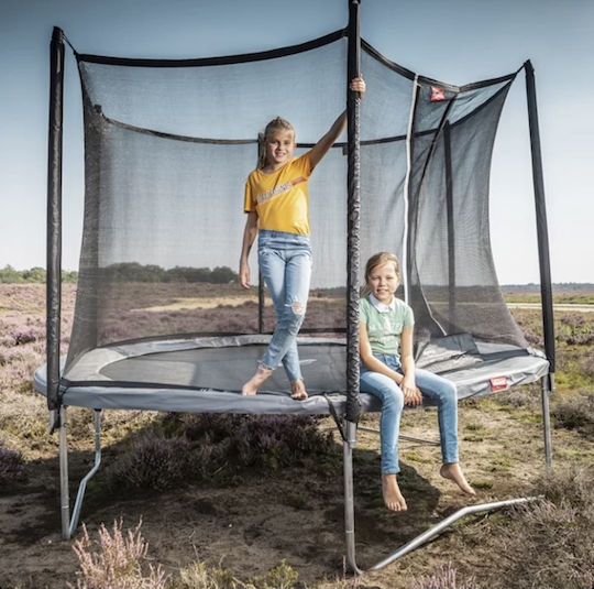 Berg Toys Favorit Regular + Safety Net Comfort Τραμπολίνο Εξωτερικού Χώρου Διαμέτρου 330εκ. με Προστατευτικό Δίχτυ Γκρι