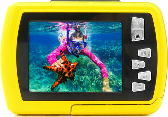 EasyPix W2024 Compact Φωτογραφική Μηχανή 16MP με Οθόνη 2.4" και Ανάλυση Video 1280 x 720 pixels Κίτρινη