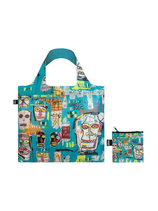 Loqi Michel Basquiat Fabric Shopping Bag Green