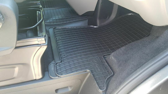 Frogum Σετ Μπροστινά και Πίσω Πατάκια 3τμχ για Ford Tourneo Custom / Transit 2013-2021 Μαύρα