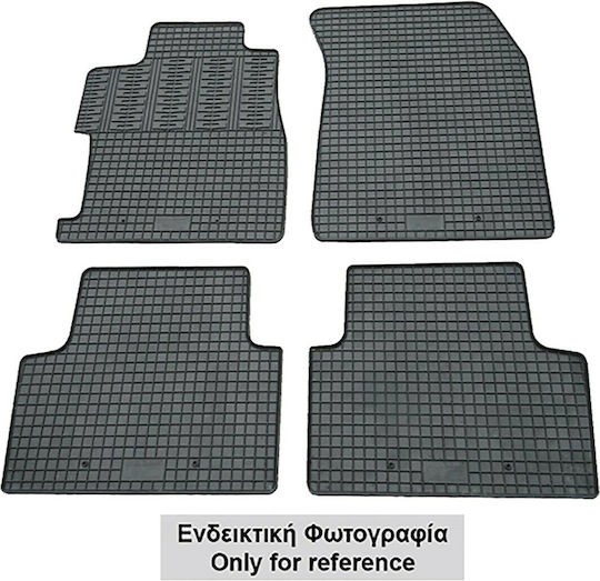 Cik Set of Front and Rear Mats 4pcs for Suzuki Baleno 2016+ Black