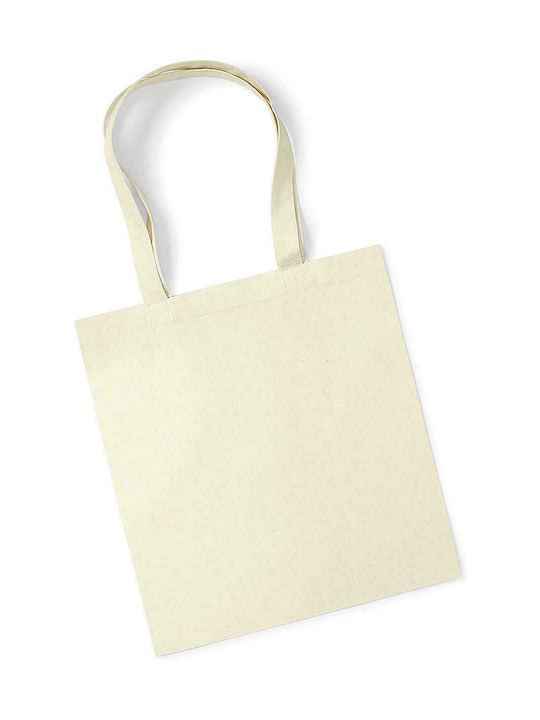 Westford Mill W261 Βαμβακερή Τσάντα για Ψώνια σε Μπεζ χρώμα