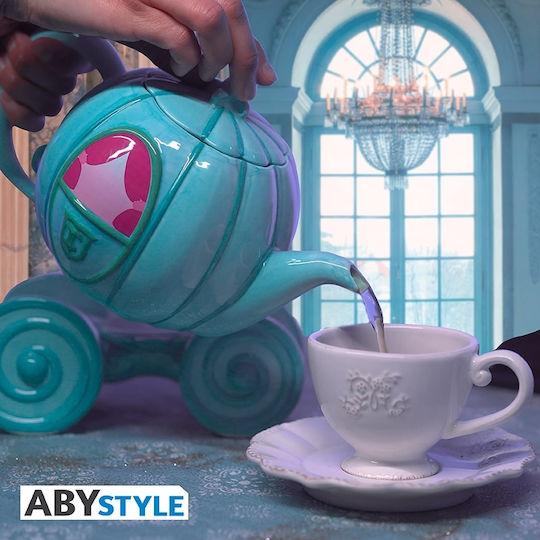 Abysse Disney - Cindrella Carriage Teapot Чайник Керамично Син 850мл