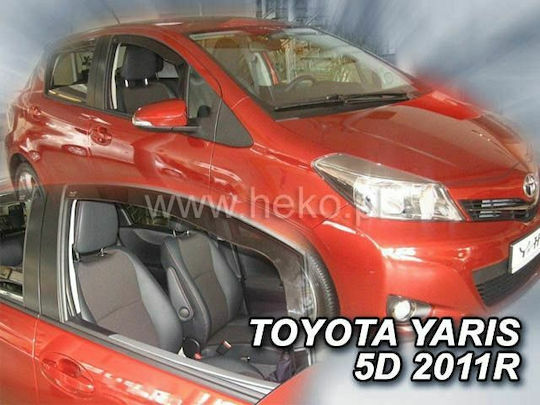 Heko Set of Windbreakers Front Car Dark Fime for Toyota Starlet EP90 5D 1996-1999 2pcs