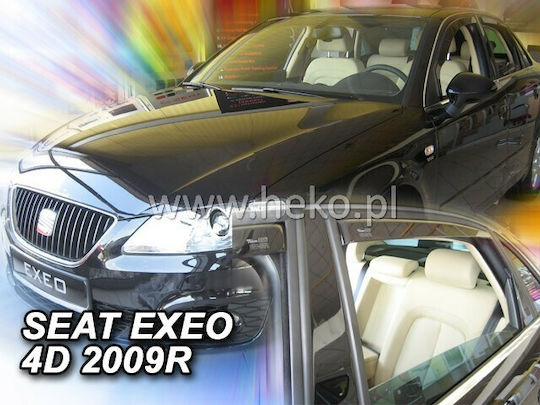 Heko Satz Windabweiser Vordere und Hintere Dark Fime für Seat Exeo 4Stück