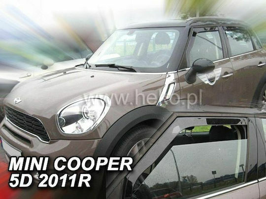 Heko Satz Windabweiser Vordere Dark Fime für Mini Kooper 2Stück