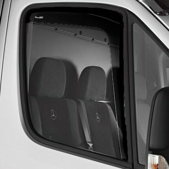 Heko Set of Windbreakers Front Car Dark Fime for Opel Movano 2pcs
