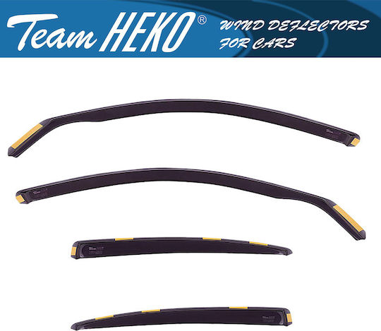 Heko Set deflectoare de vânt Dark Fime pentru Fiat Freemont 4buc