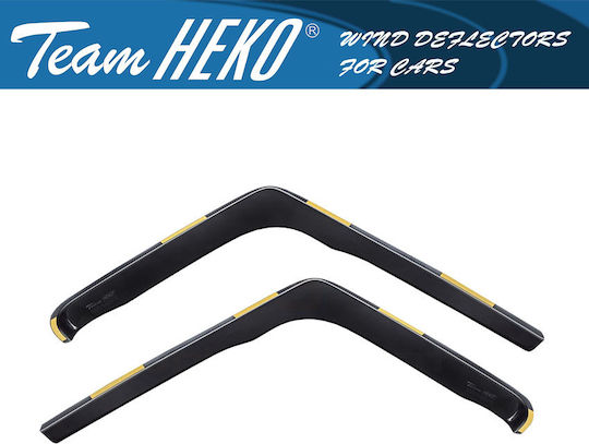 Heko Set of Windbreakers Front Trucks Dark Fime for Nissan Cabstar F23 1994-2007 2pcs