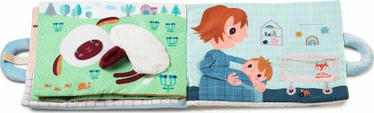 Lilliputiens Activity Book Book The Mom with the Little Ones made of Fabric for 18++ Months