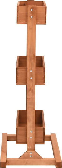 vidaXL Pflanzenständer Holz Braun 52cmx30cmx78cmcm.